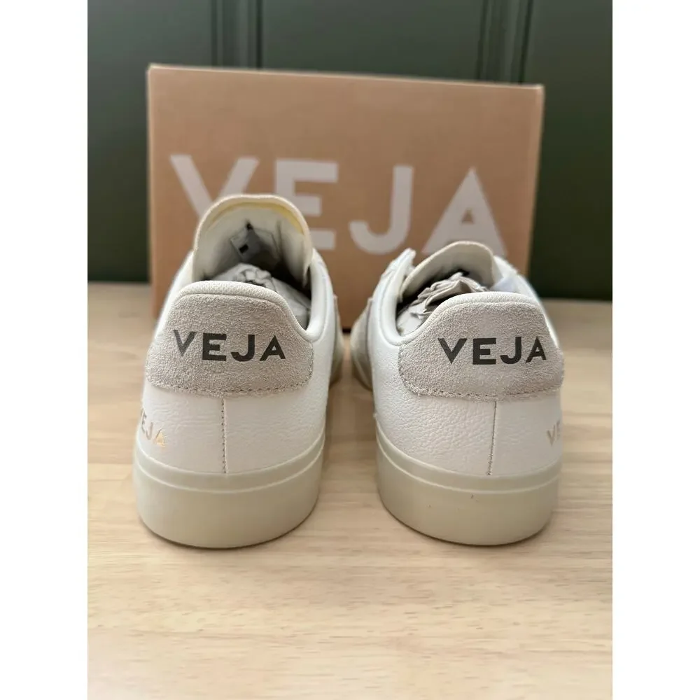 NIB Veja Extra-White Natural Suede Campo Chic Neutral Everyday Sneakers US 5 - Picture 5 of 8